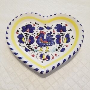 Sambuco Roster dish made in italy hand painted